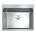 Мийка з нержавіючої сталі MIXXUS MH5843 DECOR SS COLOR (MH5843 DECOR NANO-SILVER) (3.0/0.8) колір нержавійка (MI7041)