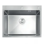 Мойка из нержавеющей стали MIXXUS MH5843 DECOR NANO-SILVER (3.0/0.8) цвет нержавейка (MI7041)