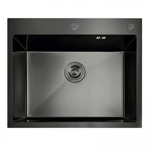 Мойка из нержавеющей стали MIXXUS MH5843 DECOR GRAPHITE (MH5843 DECOR NANO-BLACK) (3.0/0.8) цвет графит (MI7042)