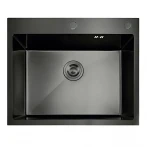 Мойка из нержавеющей стали MIXXUS MH5843 DECOR NANO-BLACK (3.0/0.8) цвет графит (MI7042)