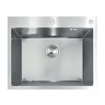 Мойка из нержавеющей стали MIXXUS MH6050 DECOR NANO-SILVER (3.0/0.8) цвет нержавейка (MI7043)