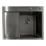 Мийка з нержавіючої сталі Mixxus MH6350R Nano-Black (3.0/0.8) колір графіт (MI7047)