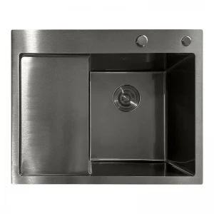 Мийка з нержавіючої сталі Mixxus MH6350R Nano-Black (3.0/0.8) колір графіт (MI7047)