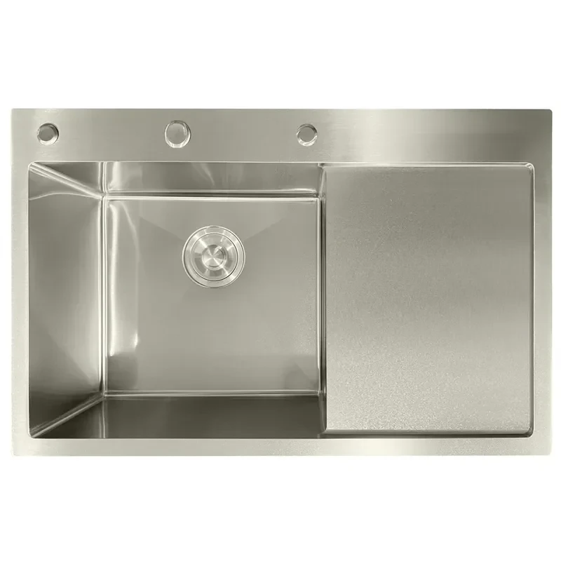 Мийка з нержавіючої сталі MIXXUS MH7849L NANO-SILVER (3.0/0.8) колір нержавійка (MI7048)