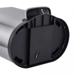 Відро для сміття з плавним закриттям овальне Mixxus Premium Topper-TC0205 SS Color 5л колір нержавійка (MI7059)