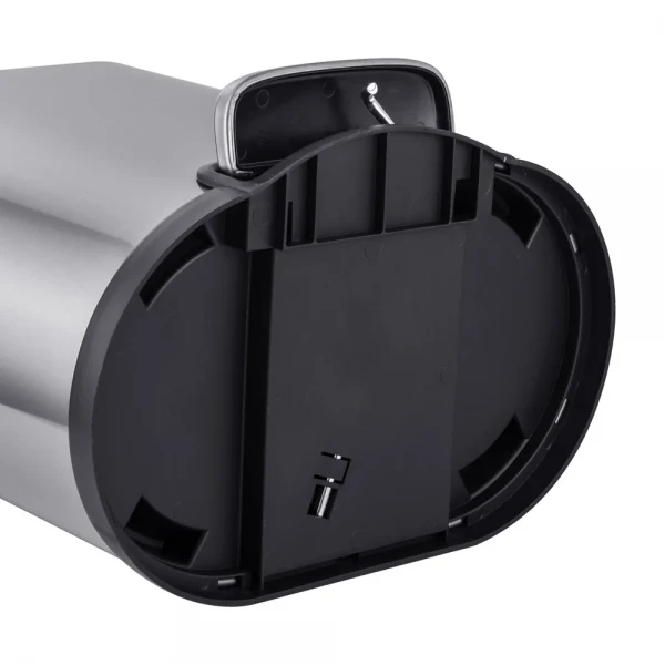 Відро для сміття з плавним закриттям овальне Mixxus Premium Topper-TC0205 SS Color 5л колір нержавійка (MI7059)