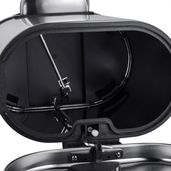 Відро для сміття з плавним закриттям овальне Mixxus Premium Topper-TC0205 SS Color 5л колір нержавійка (MI7059)