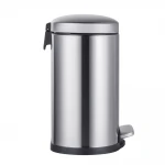 Відро для сміття з плавним закриттям овальне Mixxus Premium Topper-TC0205 SS Color 5л колір нержавійка (MI7059)