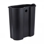 Відро для сміття з плавним закриттям овальне Mixxus Premium Topper-TC0205 SS Color 5л колір нержавійка (MI7059)