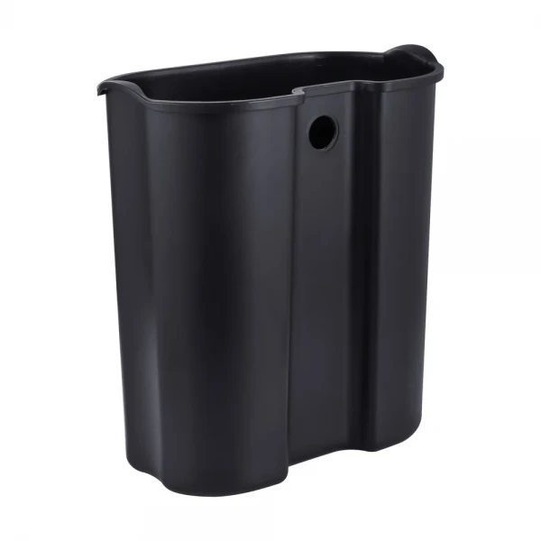 Відро для сміття з плавним закриттям овальне Mixxus Premium Topper-TC0205 SS Color 5л колір нержавійка (MI7059)