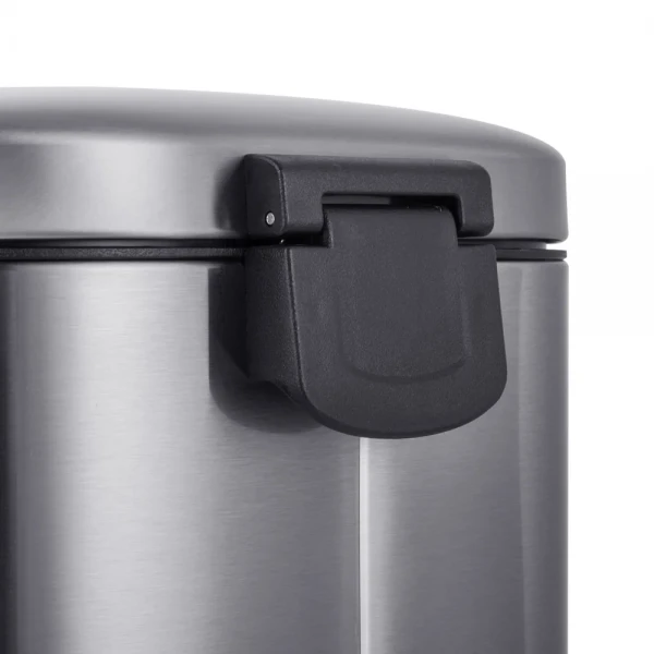 Відро для сміття з плавним закриттям овальне Mixxus Premium Topper-TC0205 SS Color 5л колір нержавійка (MI7059)