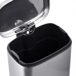 Мусорное ведро с плавным закрытием прямоугольное Mixxus Premium Style-TC0305 SS Color 5л цвет нержавейка (MI7060)