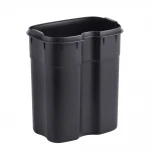 Мусорное ведро с плавным закрытием прямоугольное Mixxus Premium Style-TC0305 SS Color 5л цвет нержавейка (MI7060)