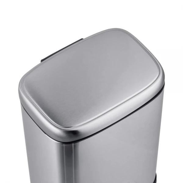 Мусорное ведро с плавным закрытием прямоугольное Mixxus Premium Style-TC0305 SS Color 5л цвет нержавейка (MI7060)