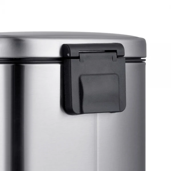 Мусорное ведро с плавным закрытием прямоугольное Mixxus Premium Style-TC0305 SS Color 5л цвет нержавейка (MI7060)