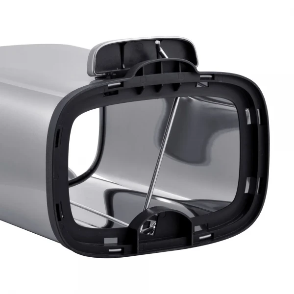 Мусорное ведро с плавным закрытием прямоугольное Mixxus Premium Style-TC0305 SS Color 5л цвет нержавейка (MI7060)