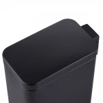 Відро для сміття з плавним закриттям прямокутне Mixxus Premium Quadro-TC0105 Black 5 л колір чорний (MI7061)