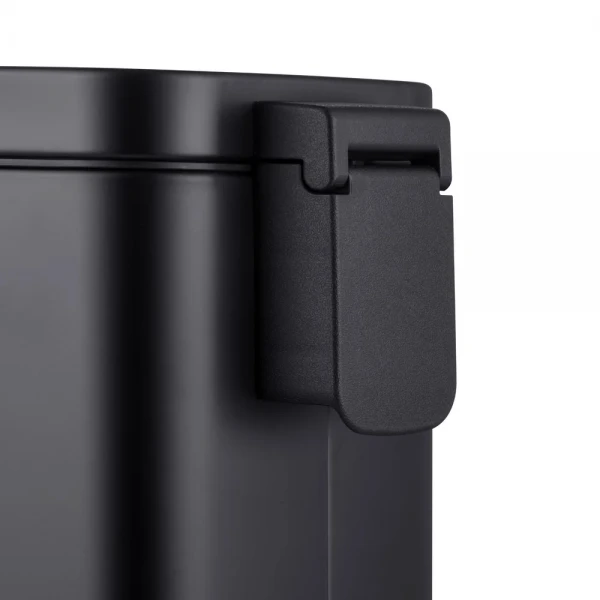 Відро для сміття з плавним закриттям прямокутне Mixxus Premium Quadro-TC0105 Black 5 л колір чорний (MI7061)