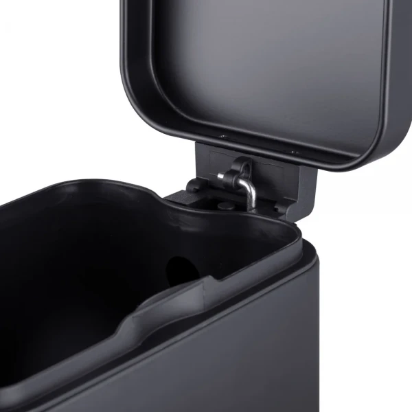 Відро для сміття з плавним закриттям прямокутне Mixxus Premium Quadro-TC0105 Black 5 л колір чорний (MI7061)