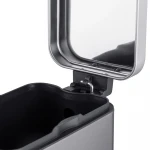 Відро для сміття з плавним закриттям прямокутне Mixxus Premium Quadro-TC0105 SS Color 5л колір нержавійка (MI7062)