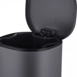 Відро для сміття з плавним закриттям овальне Mixxus Premium Olivary-TC0105 Graphite 5 л колір графіт (MI7063)