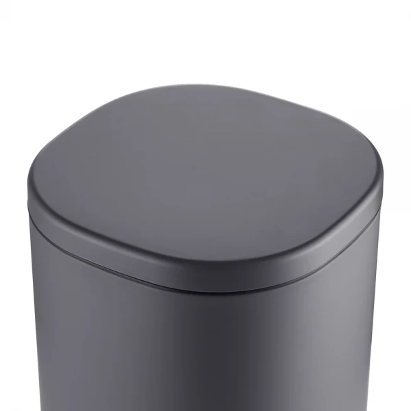 Відро для сміття з плавним закриттям овальне Mixxus Premium Olivary-TC0105 Graphite 5 л колір графіт (MI7063)