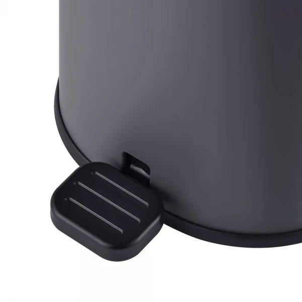 Відро для сміття з плавним закриттям овальне Mixxus Premium Olivary-TC0105 Graphite 5 л колір графіт (MI7063)