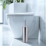 Йоржик для унітазу підлоговий Mixxus Premium Ellipse-TB0201 SS Color колір нержавійка (MI7067)