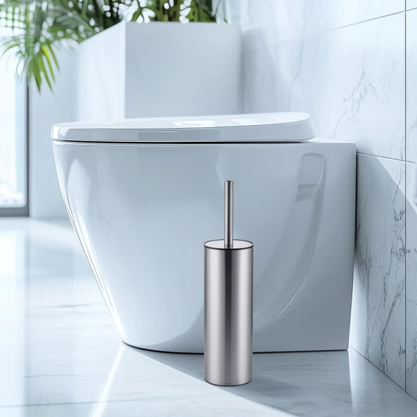 Йоржик для унітазу підлоговий Mixxus Premium Ellipse-TB0201 SS Color колір нержавійка (MI7067)