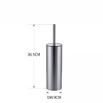 Йоржик для унітазу підлоговий Mixxus Premium Ellipse-TB0201 SS Color колір нержавійка (MI7067)