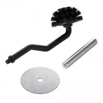 Йоржик для унітазу підлоговий Mixxus Premium Ellipse-TB0201 SS Color колір нержавійка (MI7067)