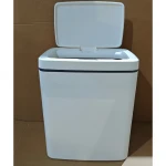 Мусорное ведро сенсорное прямоугольное Mixxus WAVE-TC0110 White 10 л цвет белый (MI7073)