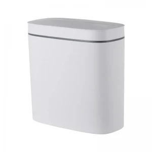 Мусорное ведро сенсорное овальное Mixxus Flat-TC0109 White 9 л цвет белый (MI7074)