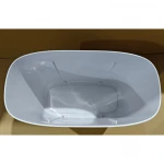 Мусорное ведро сенсорное овальное Mixxus Flat-TC0109 White 9 л цвет белый (MI7074)