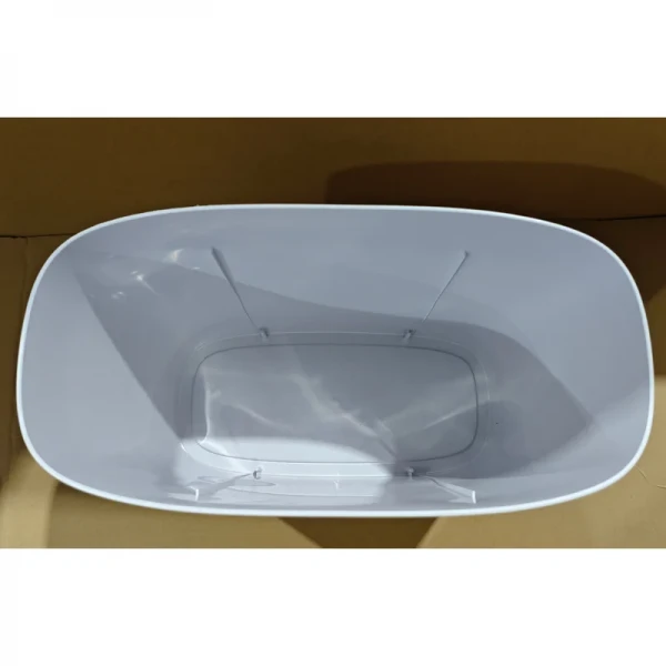 Мусорное ведро сенсорное овальное Mixxus Flat-TC0109 White 9 л цвет белый (MI7074)