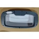 Мусорное ведро сенсорное овальное Mixxus Flat-TC0109 White 9 л цвет белый (MI7074)