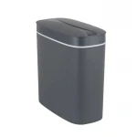 Відро для сміття сенсорне овальне Mixxus Flat-TC0109 Graphite 9 л колір графіт (MI7075)