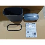 Відро для сміття сенсорне овальне Mixxus Flat-TC0109 Graphite 9 л колір графіт (MI7075)