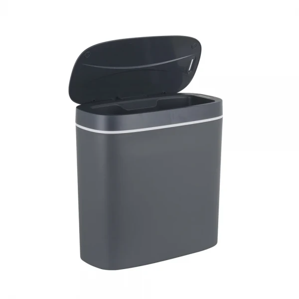 Відро для сміття сенсорне овальне Mixxus Flat-TC0109 Graphite 9 л колір графіт (MI7075)