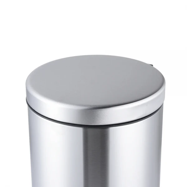 Відро для сміття з плавним закриттям кругле Mixxus Ellipse-TC0205 SS Color 5л колір нержавійка (MI7076)