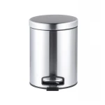 Відро для сміття з плавним закриттям кругле Mixxus Ellipse-TC0205 SS Color 5л колір нержавійка (MI7076)