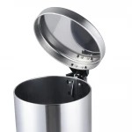 Відро для сміття з плавним закриттям кругле Mixxus Ellipse-TC0205 SS Color 5л колір нержавійка (MI7076)