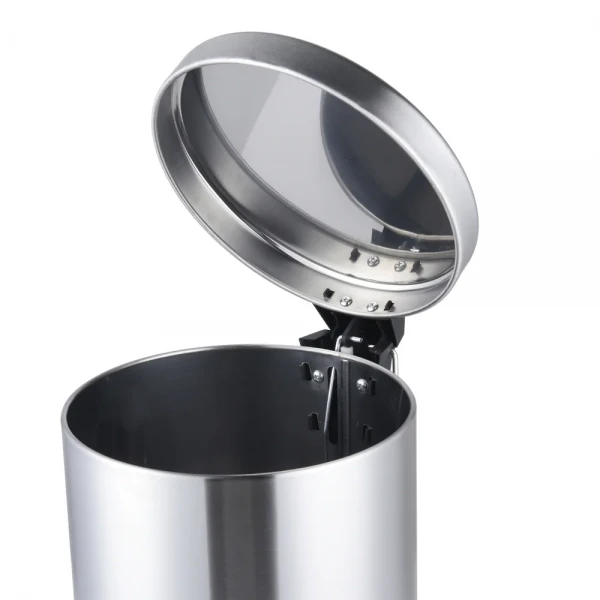 Відро для сміття з плавним закриттям кругле Mixxus Ellipse-TC0205 SS Color 5л колір нержавійка (MI7076)