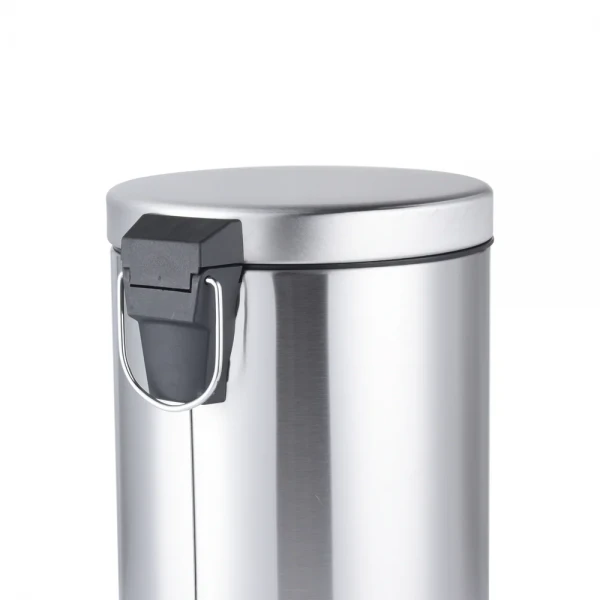 Відро для сміття з плавним закриттям кругле Mixxus Ellipse-TC0205 SS Color 5л колір нержавійка (MI7076)