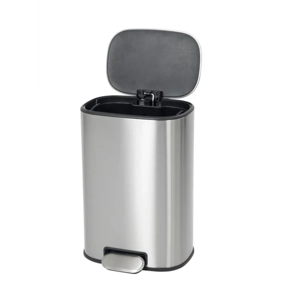 Відро для сміття з плавним закриттям овальне Mixxus Premium Diverse-TC0105 SS Color 5л колір наржавійка (MI7078)