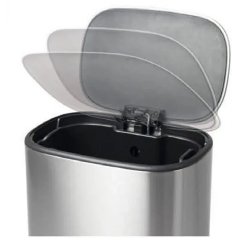 Мусорное ведро с плавным закрытием овальное Mixxus Premium Diverse-TC0105 SS Color 5л цвет нержавейка (MI7078)