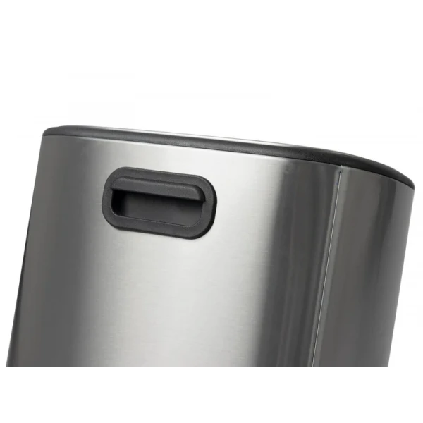 Мусорное ведро с плавным закрытием овальное Mixxus Premium Diverse-TC0105 SS Color 5л цвет нержавейка (MI7078)