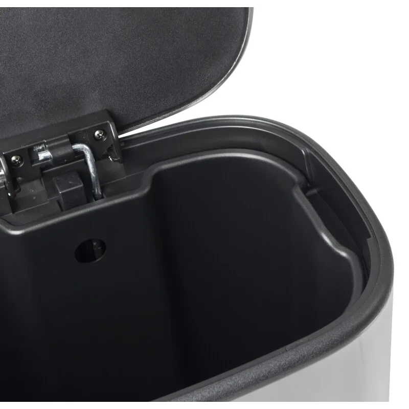 Мусорное ведро с плавным закрытием овальное Mixxus Premium Diverse-TC0105 SS Color 5л цвет нержавейка (MI7078)