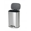 Мусорное ведро с плавным закрытием овальное Mixxus Premium Diverse-TC0105 SS Color 5л цвет нержавейка (MI7078)