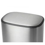 Мусорное ведро с плавным закрытием овальное Mixxus Premium Diverse-TC0105 SS Color 5л цвет нержавейка (MI7078)